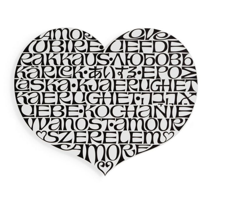 Metal Wall Relief International Love Heart Wandschmuck Vitra